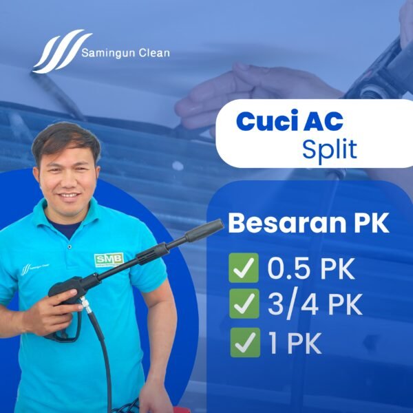 cuci ac split 0.5 pk 3/4 pk 1 pk